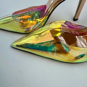 Good American Cinderella Iridescent Stiletto Heels Sold Out!